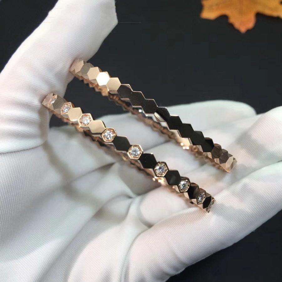 [Opulent Aurora]BEE LOVE PINK GOLD DIAMOND BRACELET