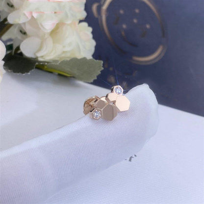 [Opulent Aurora]BEE LOVE PINK GOLD DIAMOND EARRINGS