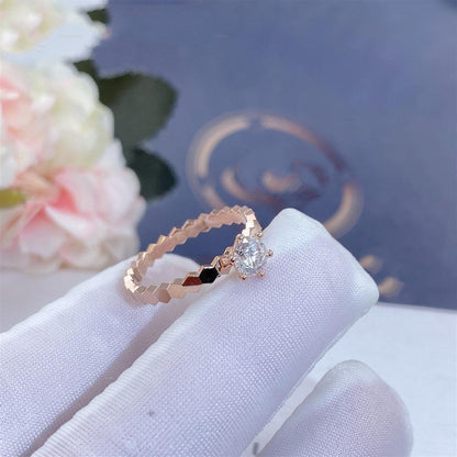 [Opulent Aurora]BEE LOVE RING PINK GOLD 1 DIAMOND