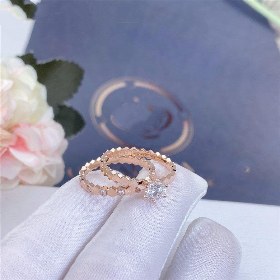 [Opulent Aurora]BEE LOVE RING PINK GOLD 1 DIAMOND