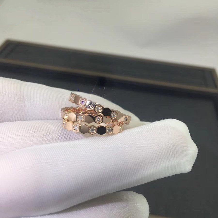 [Opulent Aurora]BEE LOVE RING PINK GOLD DIAMOND