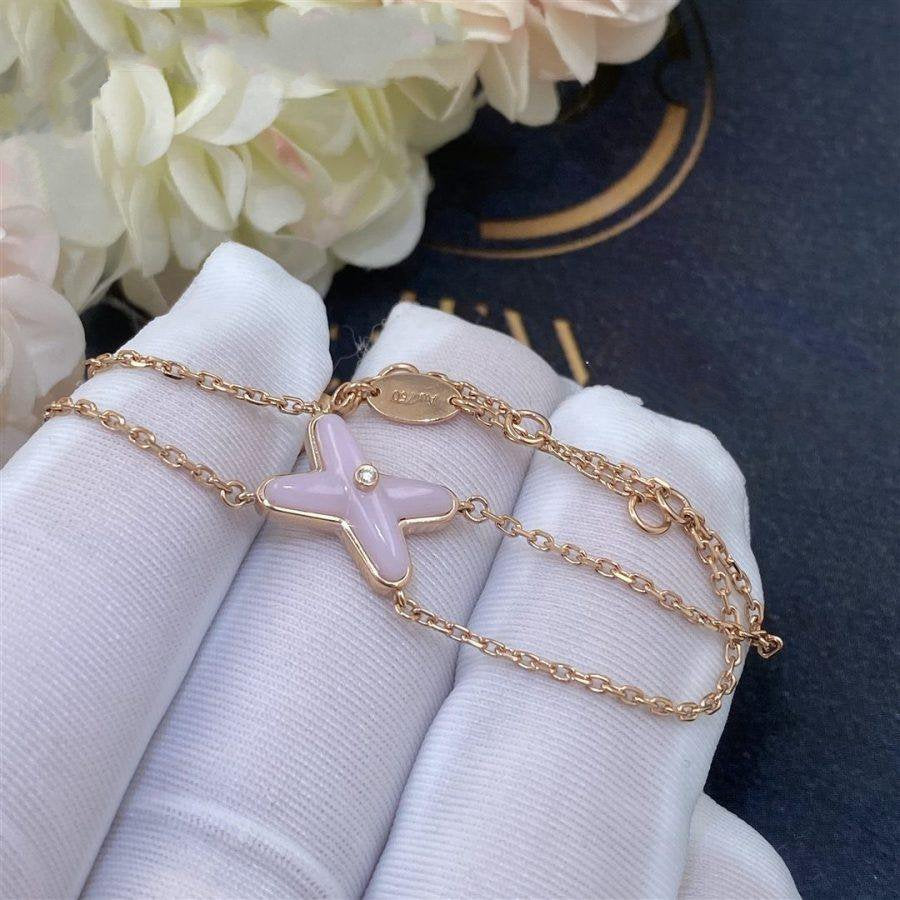 [Opulent Aurora]JEUX BRACELET PINK MOP PINK GOLD 1 DIAMOND