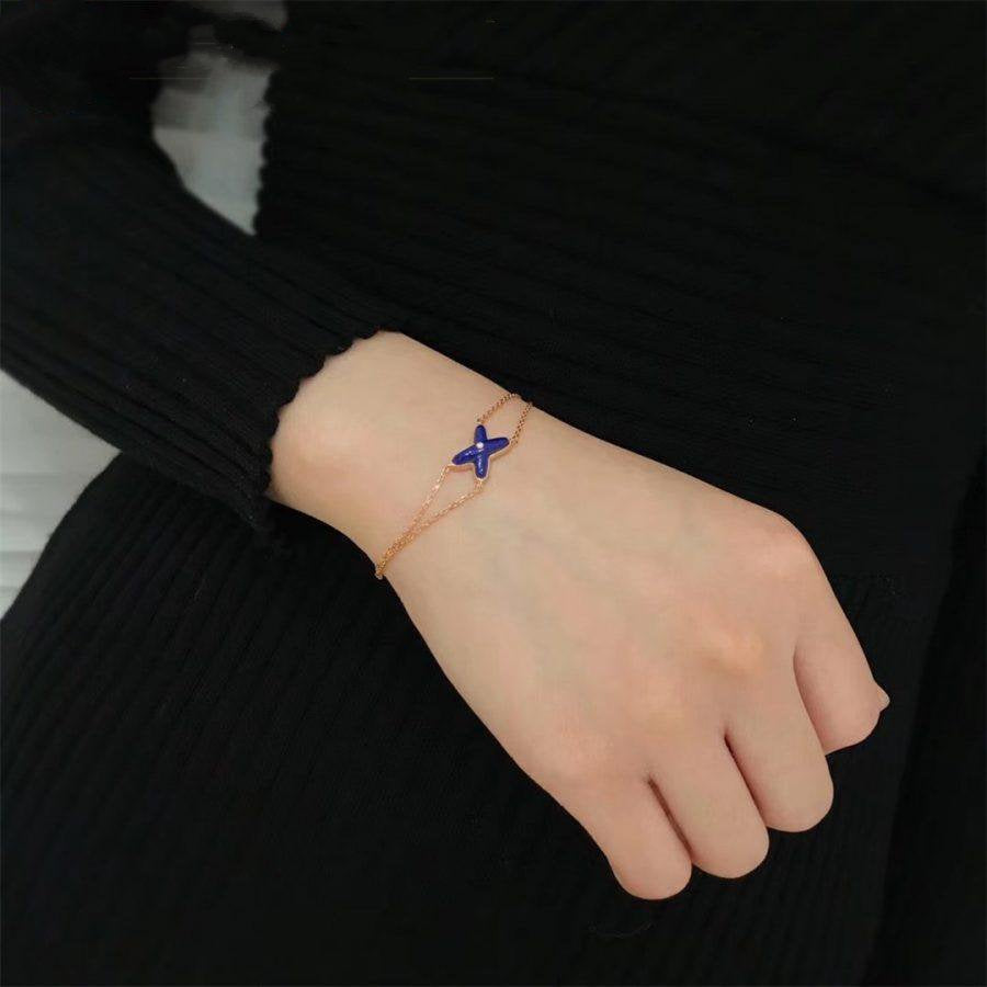 [Opulent Aurora]Hollow Design Four-Leaf Clover Flower Shape Ring