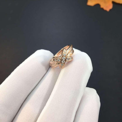 [Opulent Aurora]JEUX DE PINK GOLD DIAMOND RING