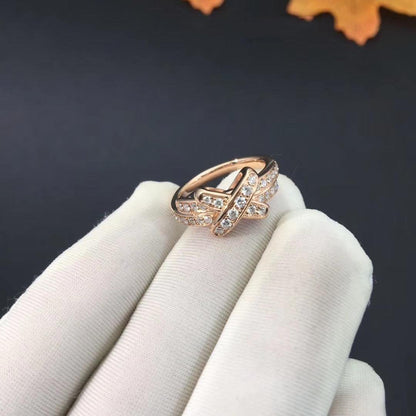 [Opulent Aurora]JEUX DE RING PINK GOLD DIAMOND