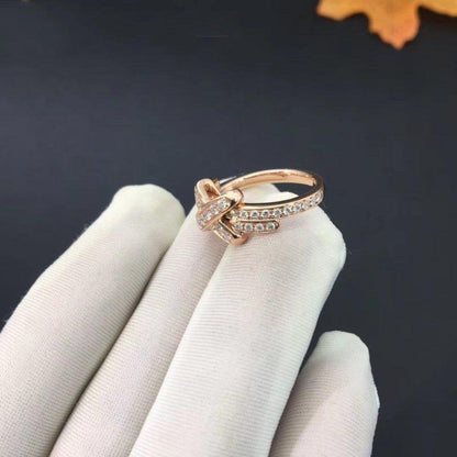 [Opulent Aurora]JEUX DE RING PINK GOLD DIAMOND