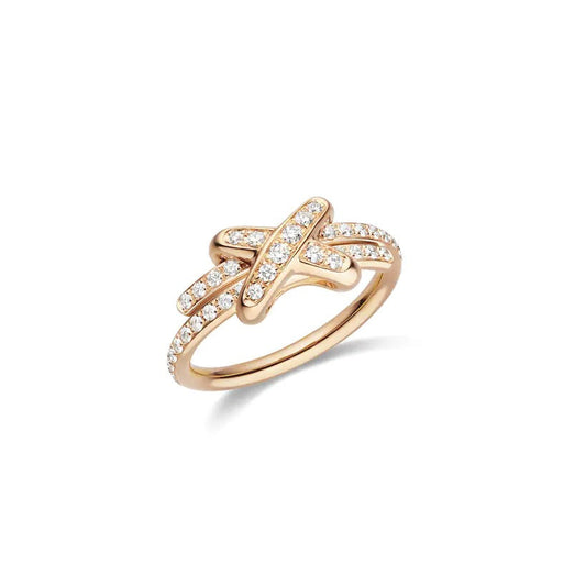 [Opulent Aurora]JEUX DE RING PINK GOLD DIAMOND