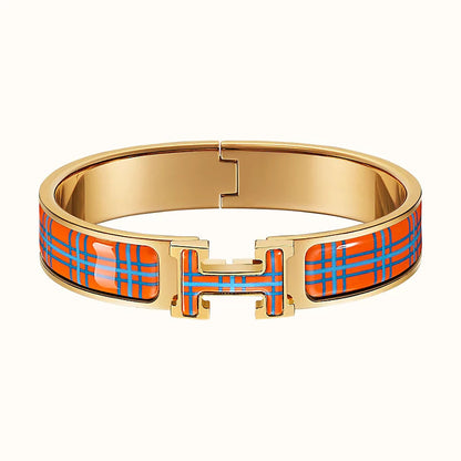 [Opulent Aurora]H TARTAN BRACELET 12MM