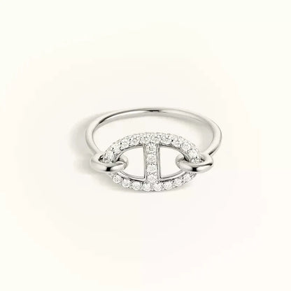 [Opulent Aurora]RONDE SMALL SILVER DIAMOND RING