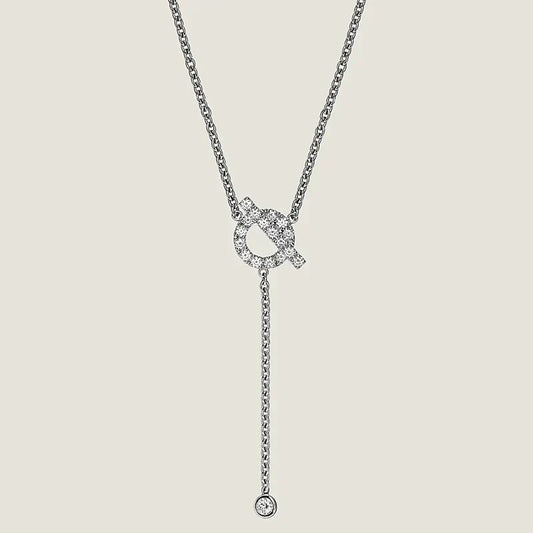 [Opulent Aurora]FINESSE SILVER DIAMOND NECKLACE