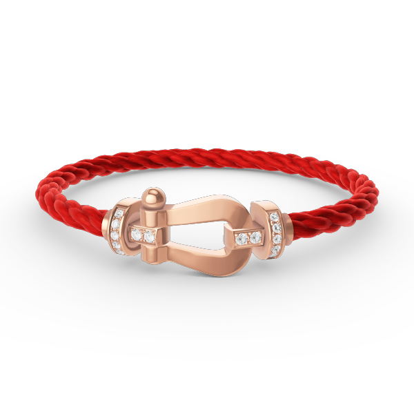 [Opulent Aurora]FORCE LARGE HORSESHOE HALF DIAMOND BRACELET ROSE GOLD