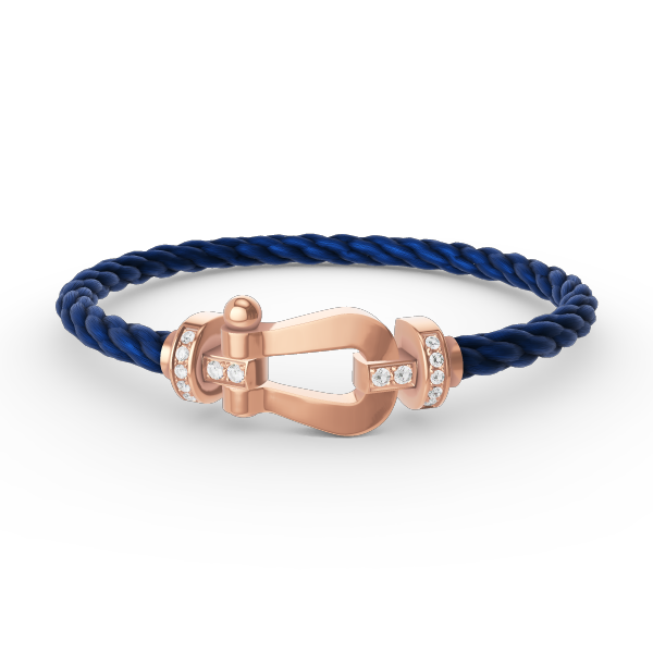 [Opulent Aurora]FORCE LARGE HORSESHOE HALF DIAMOND BRACELET ROSE GOLD