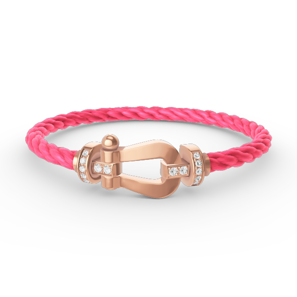 [Opulent Aurora]FORCE LARGE HORSESHOE HALF DIAMOND BRACELET ROSE GOLD