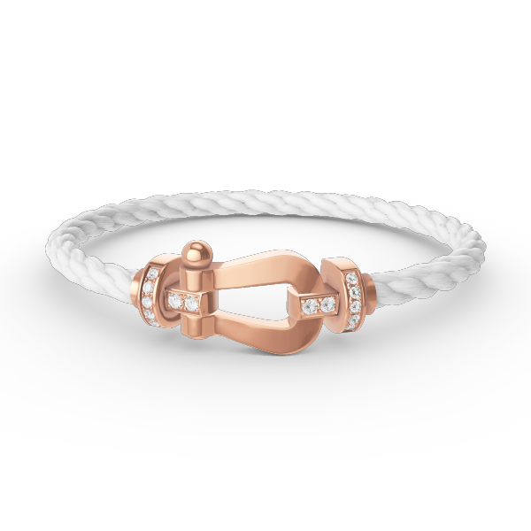 [Opulent Aurora]FORCE LARGE HORSESHOE HALF DIAMOND BRACELET ROSE GOLD