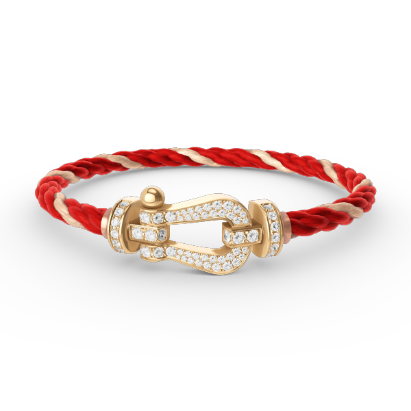 [Opulent Aurora]FORCE LARGE HORSESHOE FULL DIAMOND BRACELET GOLD