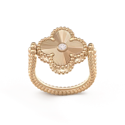 [Opulent Aurora]CLOVER RIVERSIBLE ROSE GOLD RING