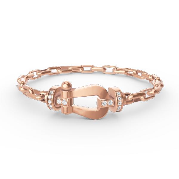 [Opulent Aurora]FORCE LARGE HORSESHOE CLASP  METAL BRACELET