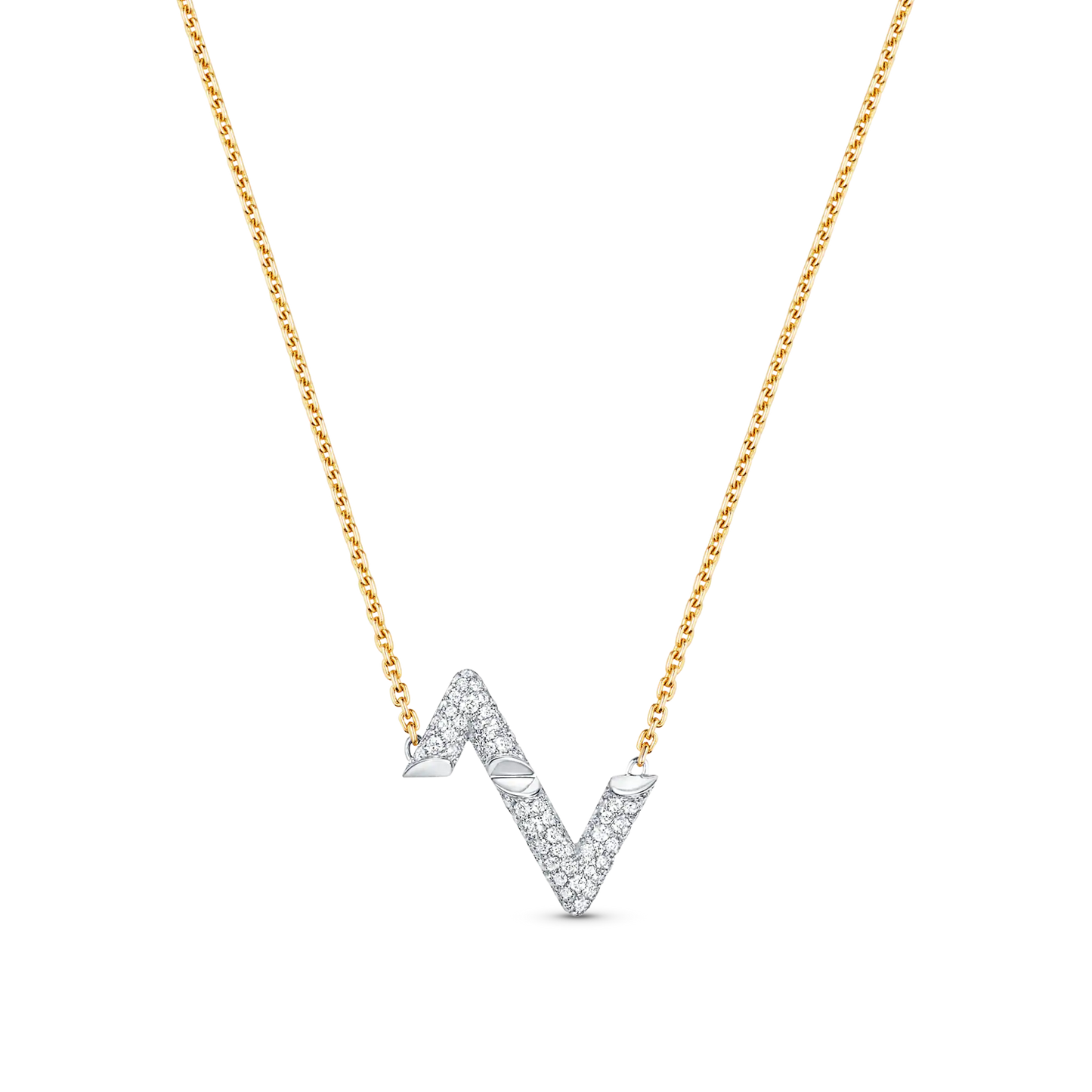 [Opulent Aurora]VOLT SILVER DIAMOND PEDANT NECKLACE