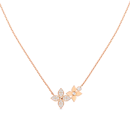 [Opulent Aurora]STAR BLOSSOM NECKLACE PINK GOLD DIAMONDS