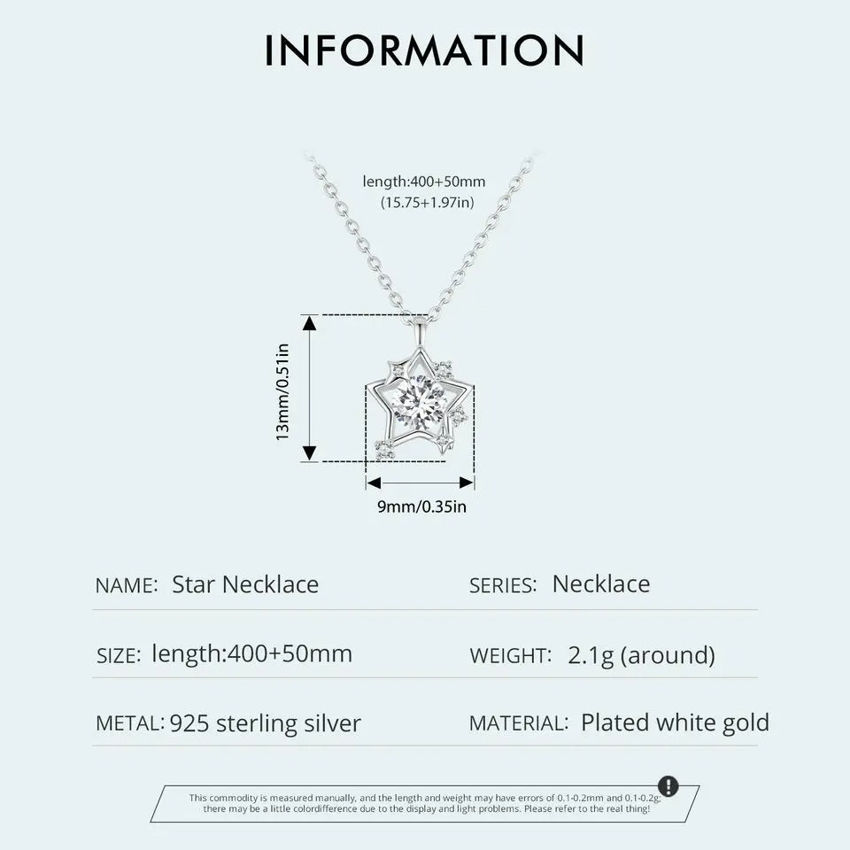 Shiny Star Pendant Necklace