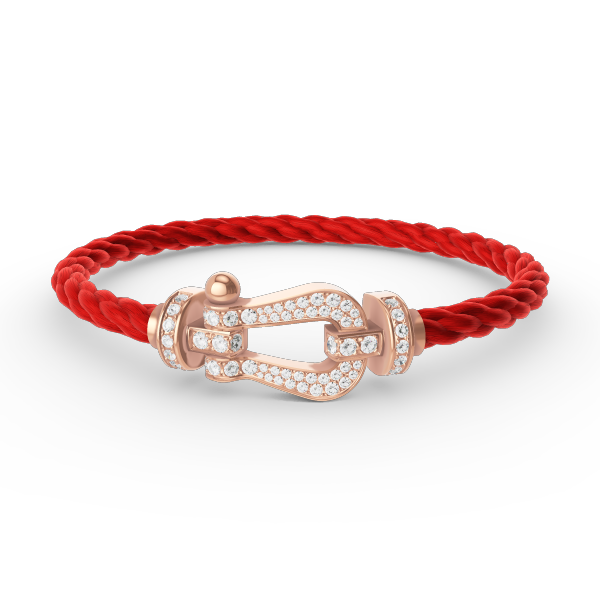 [Opulent Aurora]FORCE LARGE HORSESHOE FULL DIAMOND BRACELET ROSE GOLD