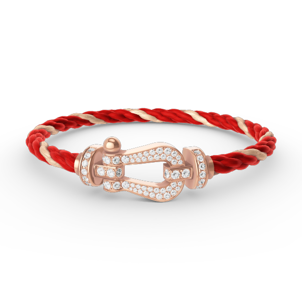 [Opulent Aurora]FORCE LARGE HORSESHOE FULL DIAMOND BRACELET ROSE GOLD