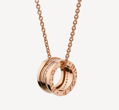 [Opulent Aurora]ZERO 1 PINK GOLD DIAMOND NECKLACE