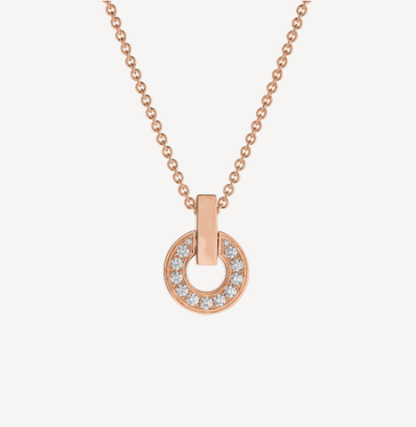 [Opulent Aurora]GARI NECKLACE PINK GOLD DIAMOND