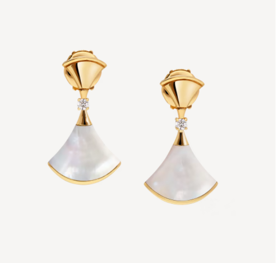 [Opulent Aurora]DREAM MOP 1 DIAMOND EARRINGS