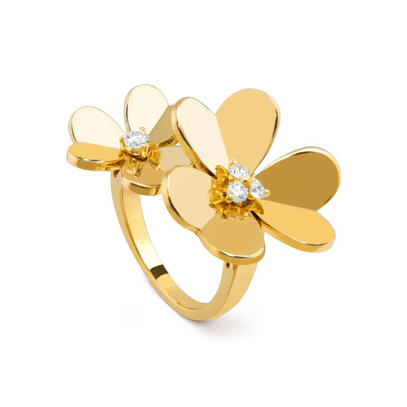 [Opulent Aurora]CLOVER COMOS GOLD DIAMOND RING