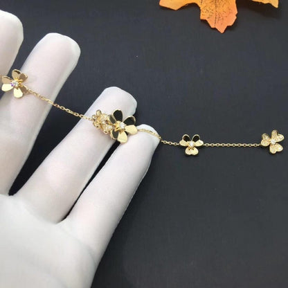 [Opulent Aurora]FRIVOLE GOLD 5 FLOWERS BRACELET