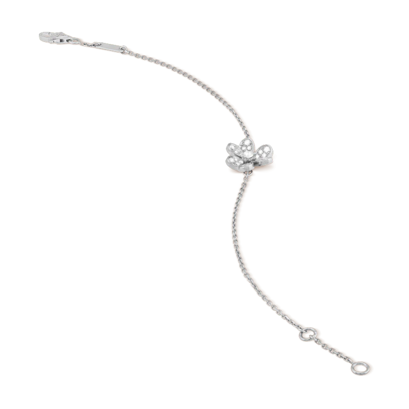 [Opulent Aurora]FRIVOLE SILVER FLOWER DIAMOND BRACELET