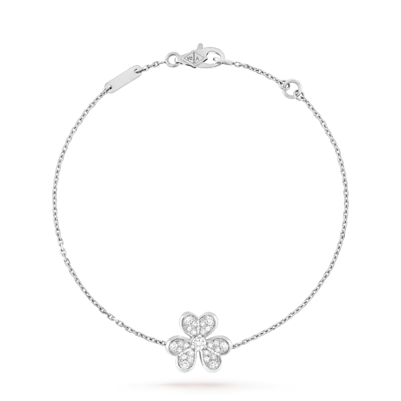 [Opulent Aurora]FRIVOLE SILVER FLOWER DIAMOND BRACELET