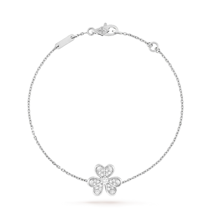 [Opulent Aurora]FRIVOLE SILVER FLOWER DIAMOND BRACELET