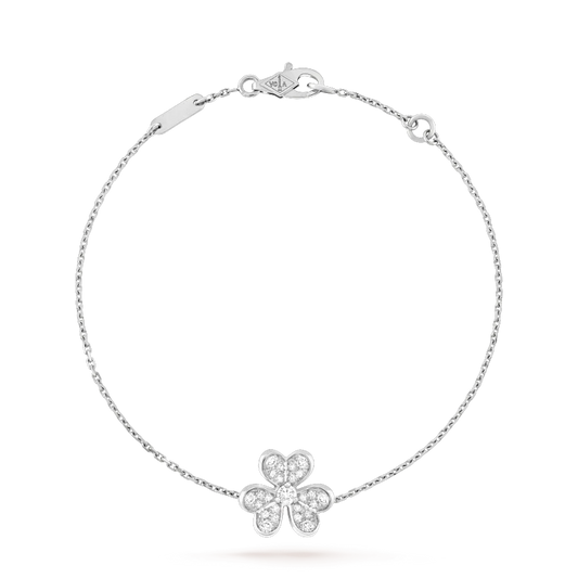 [Opulent Aurora]FRIVOLE SILVER FLOWER DIAMOND BRACELET