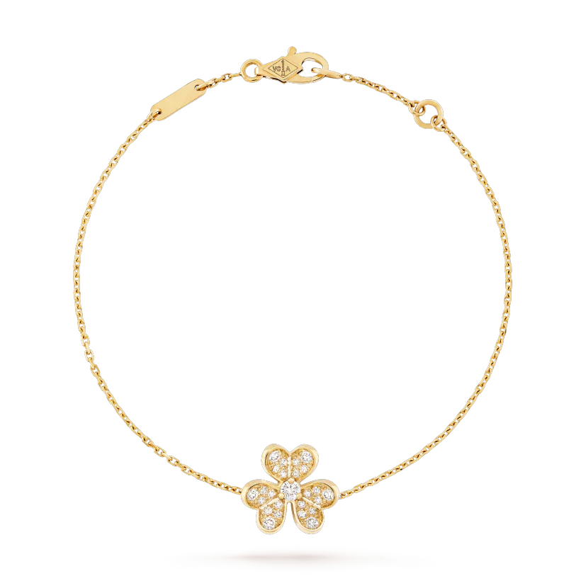 [Opulent Aurora]FRIVOLE GOLD FLOWER DIAMOND BRACELET