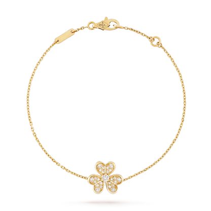 [Opulent Aurora]FRIVOLE GOLD FLOWER DIAMOND BRACELET