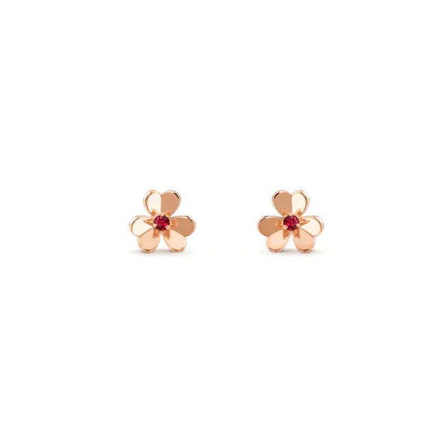 [Opulent Aurora]FRIVOLE  FLOWER PINK EARRINGS