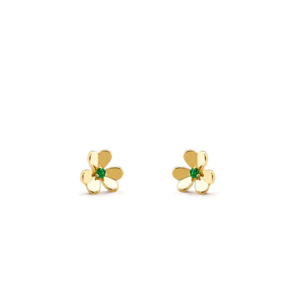 [Opulent Aurora]FRIVOLE  FLOWER MALACHITE EARRINGS