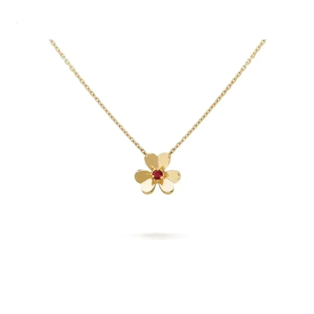 [Opulent Aurora]FRIVOLE GOLD FLOWER NECKLACE