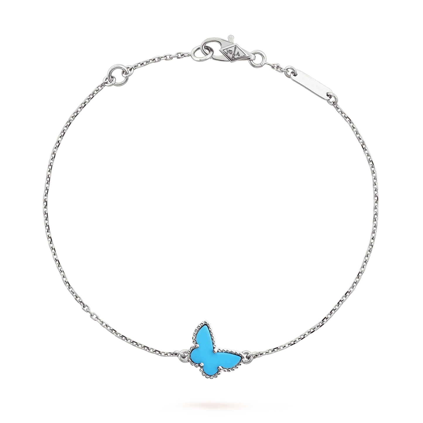 [Opulent Aurora]BUTTERFLY TURQUOISE BUTTERFLY BRACELET SILVER