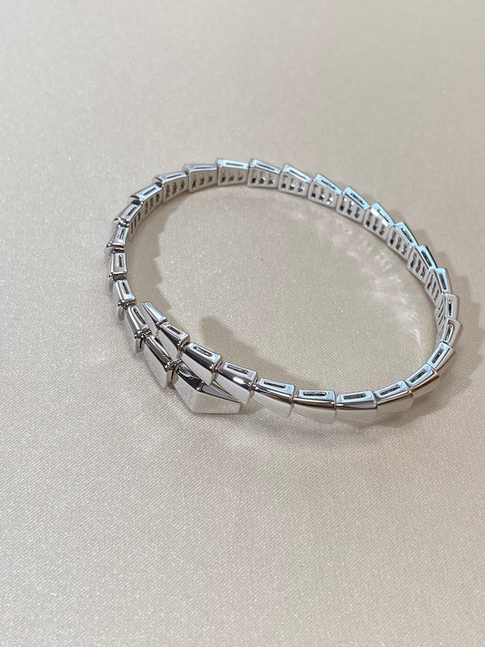 [Opulent Aurora]SERPENTI VIPER SILVER BRACELET