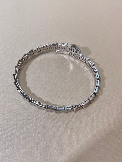 [Opulent Aurora]SERPENTI VIPER SILVER BRACELET