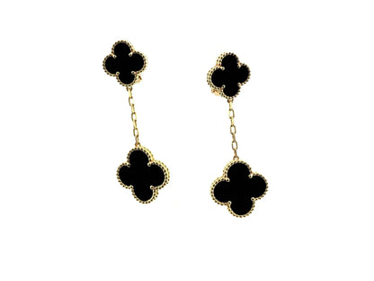 [Opulent Aurora]CLOVER 2 MOTIFS  EARRINGS (MULTIPLE CHOICESC