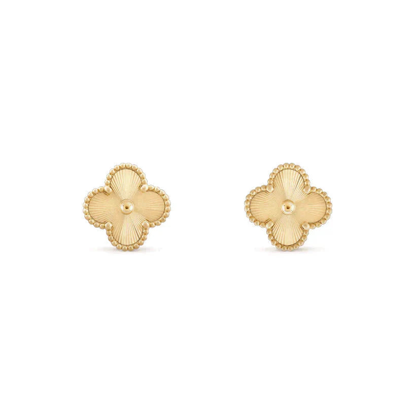 [Opulent Aurora]CLOVER MEDIUM 1 MOTIFS LASER EARRINGS