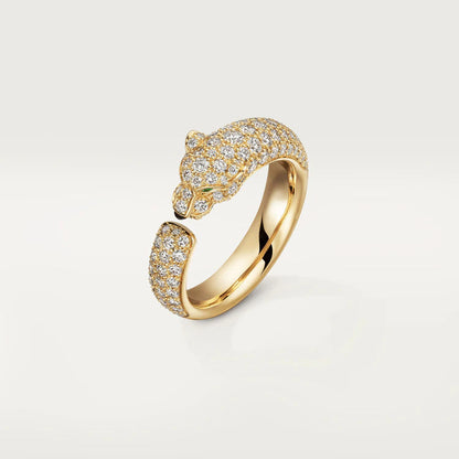 [Opulent Aurora]PANTHERE PINK GOLD DIAMOND RING