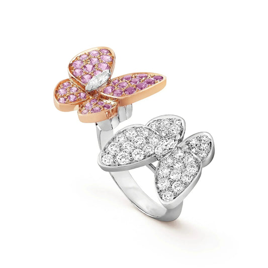 [Opulent Aurora]TWIN BUTTERFLY DIAMOND RING